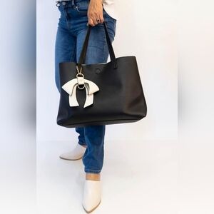Elegant Black and White Tote Bag